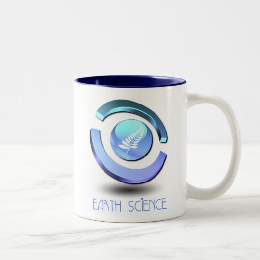Tasse de café de science de la terre (Droit)