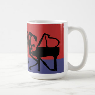 Tasse de café de session de jazz de Jammin