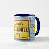 Tasse de café de signe de famille de Chambre de (Devant droit)