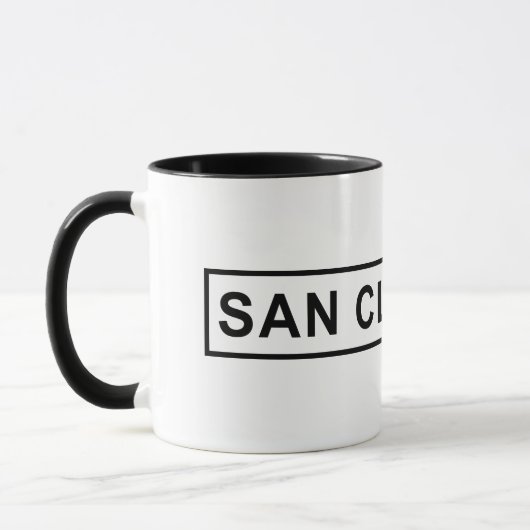 Tasse de café de signe de San Clemente (Gauche)