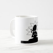 Tasse de café de silhouette de yoga (Devant gauche)