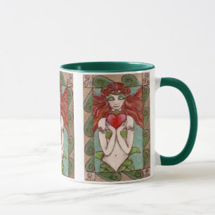 tasse de café de sirène de claddagh