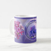 Tasse de café de sirène de l'océan violet (Devant gauche)