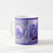 Tasse de café de sirène de l'océan violet (Devant gauche)