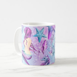 Tasse de café de sirène, tasse de sirène, tasse de