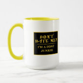 Tasse de café de sonnerie de drogué de police (Gauche)