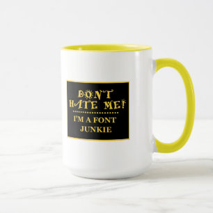 Tasse de café de sonnerie de drogué de police