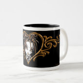 Tasse de café de "Sophia" de brun de Mocca (Devant droit)