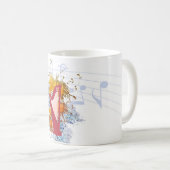 Tasse de café de souffle de couleur d'harpe (Devant droit)