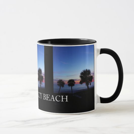 Tasse de café de souvenir de plage de Panamá City (Droite)