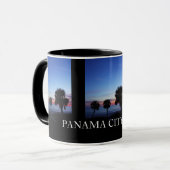 Tasse de café de souvenir de plage de Panamá City (Devant gauche)