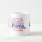 Tasse de café de souvenir d'inauguration d'Obama (Devant gauche)