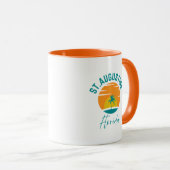 Tasse de café de St. Augustine Beach Floride (Devant droit)