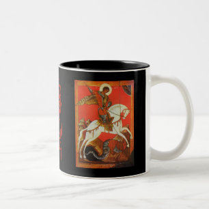 Tasse de café de St George et de dragon
