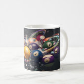 Tasse de café de style boule de billard (Devant droit)
