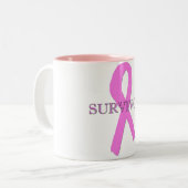 Tasse de café de survivant de cancer du sein (Devant gauche)