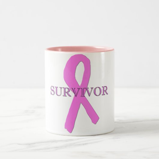 Tasse de café de survivant de cancer du sein (Centre)