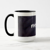 Tasse de café de tableau et de patron de craie (Gauche)