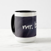 Tasse de café de tableau et de patron de craie (Devant gauche)