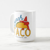 Tasse de café de taco de plage (Devant gauche)