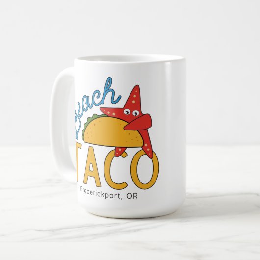 Tasse de café de taco de plage (Devant gauche)