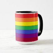 Tasse de café de tasse d'arc-en-ciel (Devant droit)