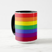 Tasse de café de tasse d'arc-en-ciel (Devant gauche)