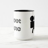 tasse de café de tasse je tire le style de cinéma (Centre)