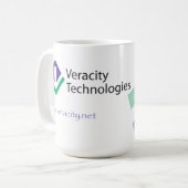 Tasse de café de technologies de véracité (Devant gauche)