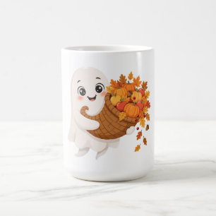 Tasse de café de Thanksgiving Cornucopia Fantôme r