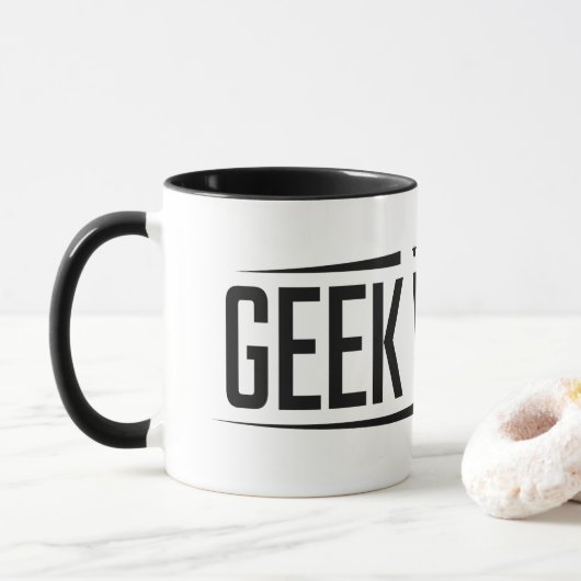 Tasse de café de ton du logo deux (Avec donut)