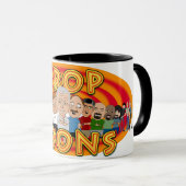 Tasse de café de Toons de baisse (Devant droit)