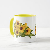 Tasse de café de tournesols de KRW (Devant gauche)