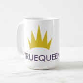 Tasse de café de #TRUEQUEEN de diadème (Devant gauche)