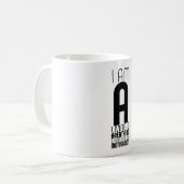 Tasse de café de typographie (Devant gauche)