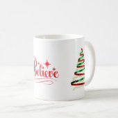Tasse de café de vacances croyez (Devant droit)