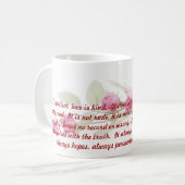 Tasse de café de vers de bible de Corinthiens (Devant gauche)