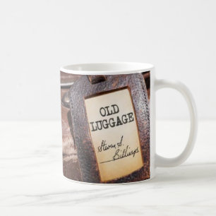 Tasse de café de "vieux bagage"