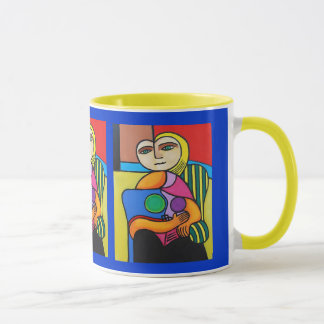 Tasse de café de visage de lune