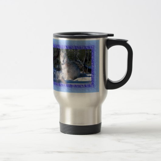 Tasse de café de voyage de loup (Droit)