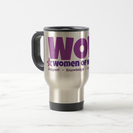 Tasse de café de voyage de wow (Devant gauche)