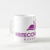 Tasse de café de Writecovery, Inc. (Devant gauche)