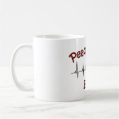 Tasse de café d'écho d'amour de paix (Gauche)