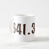 Tasse de café décimale de Dewey (Devant gauche)