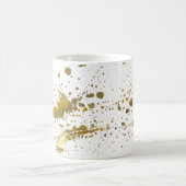 Tasse de café d'éclaboussure de peinture d'or (Centre)