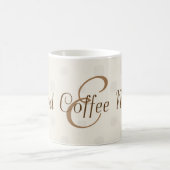 Tasse de café décorée d'un monogramme de points (Centre)