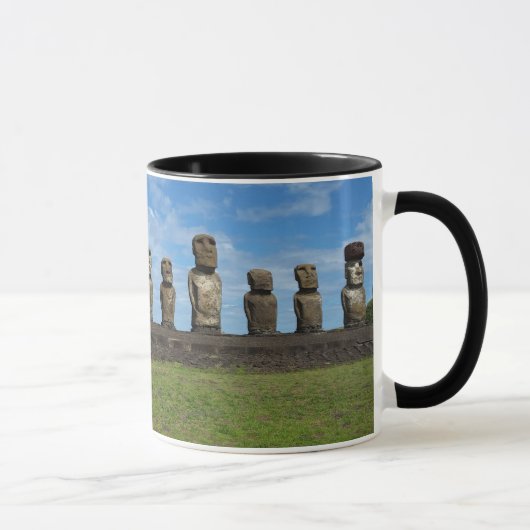 Tasse de café décorée d'un monogramme de Rapa Nui (Droite)