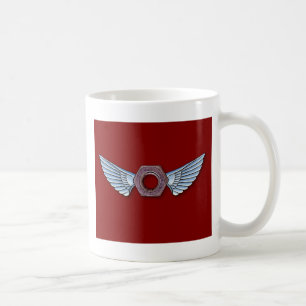 Tasse de café d'ecrou-papillon