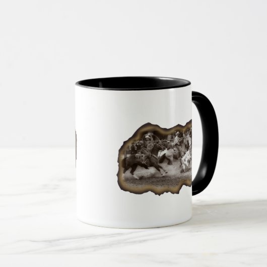 Tasse de café d'effort d'équipe (Devant droit)