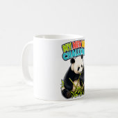Tasse de café Défi de régime de panda drôle (Devant gauche)